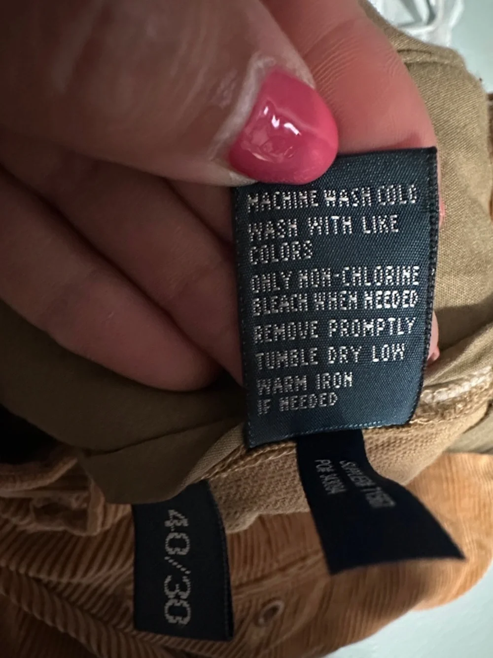 Vintage 90s Polo Ralph Lauren Men’s  Tan Corduroy Pants Preppy Men’s 40 x 30